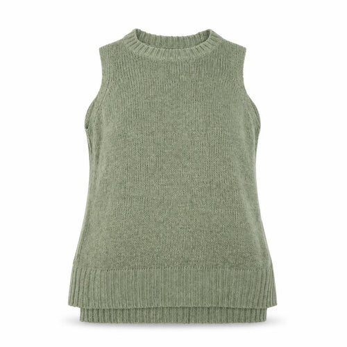 New Look Women's Green Sleeveless Knit Vest Jumper M