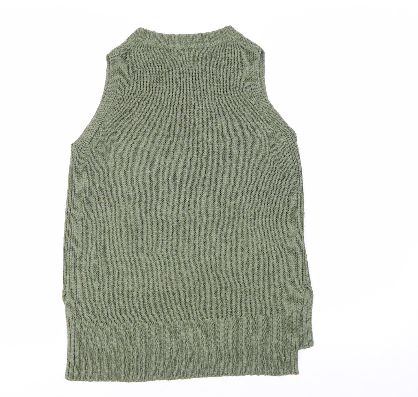 New Look Women's Green Sleeveless Knit Vest Jumper M