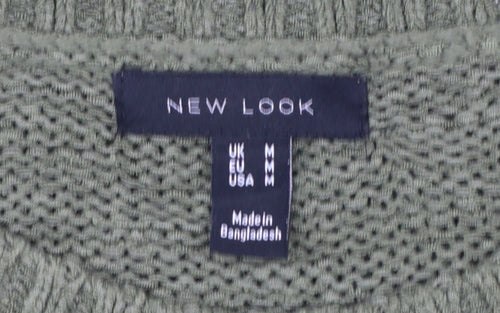 New Look Women's Green Sleeveless Knit Vest Jumper M