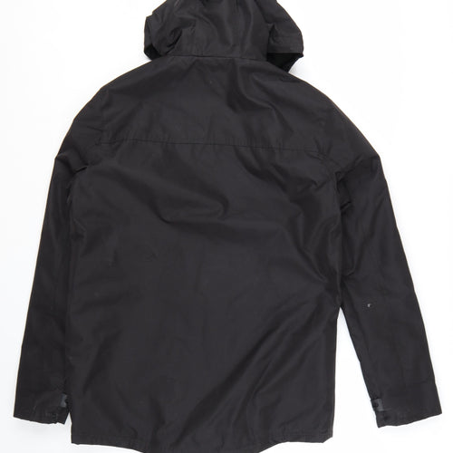 No Fear Men's Black XS Hooded Waterproof Parka Jacket