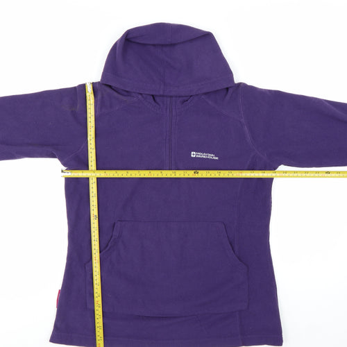 Mountain Warehouse Women's Purple Fleece Hoodie UK 12 Pullover Warm Layer