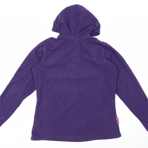Mountain Warehouse Women's Purple Fleece Hoodie UK 12 Pullover Warm Layer