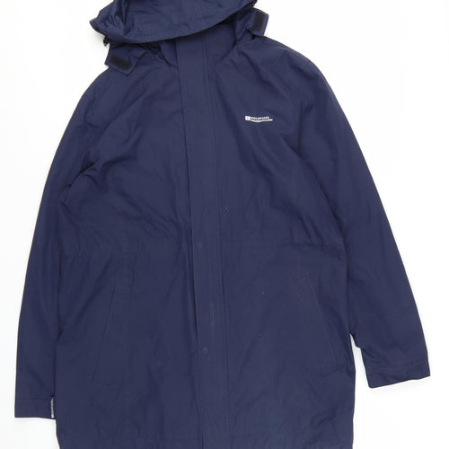 Mountain Warehouse Women's Blue Long Waterproof Parka Coat UK 18