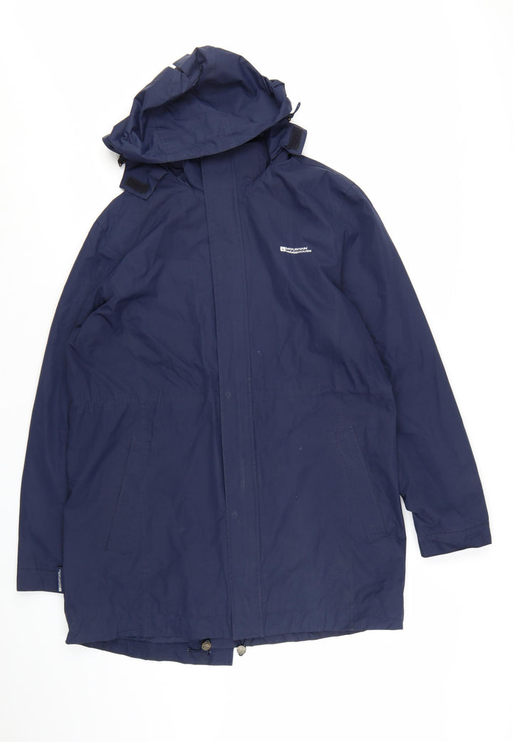 Mountain Warehouse Women's Blue Long Waterproof Parka Coat UK 18