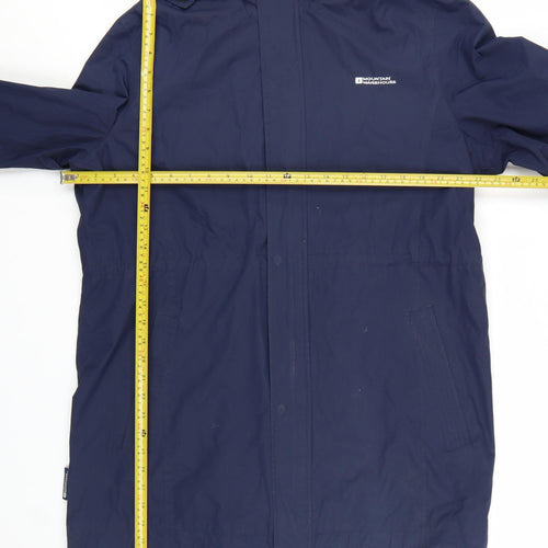 Mountain Warehouse Women's Blue Long Waterproof Parka Coat UK 18