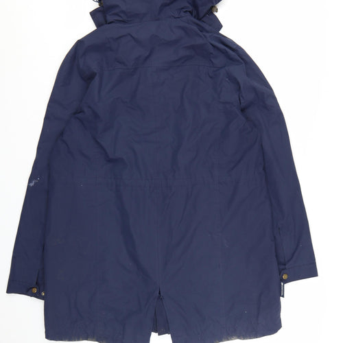 Mountain Warehouse Women's Blue Long Waterproof Parka Coat UK 18