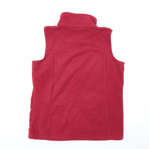 Gelert Womens Red Fleece Bodywarmer Waistcoat Size 16