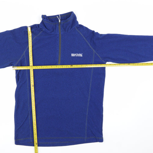 Regatta Men Blue Fleece 1/2 Zip Pullover Sweatshirt Size S