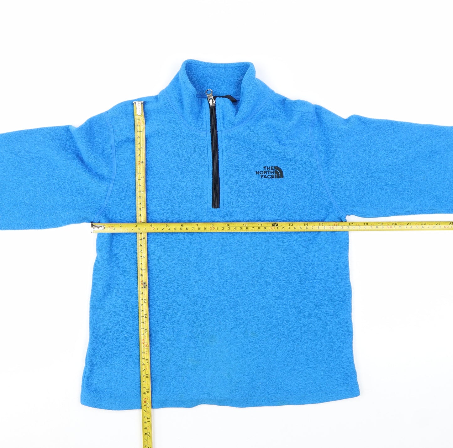The North Face Boys Blue Fleece 1/4 Zip Pullover Sweatshirt 14-16 Years