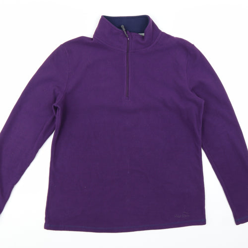 Peter Storm Womens Purple Fleece Pullover Sweatshirt Size 16