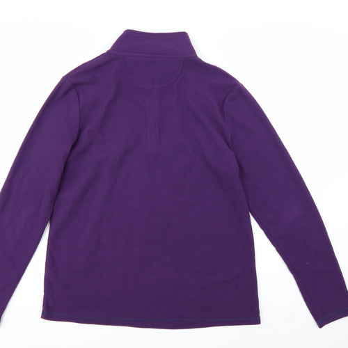 Peter Storm Womens Purple Fleece Pullover Sweatshirt Size 16
