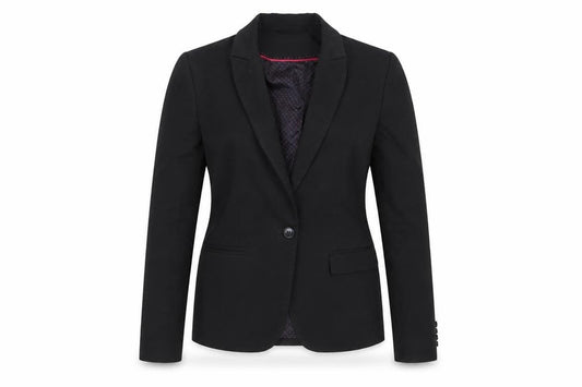 Next Women Black Tailoring Blazer Jacket Size 10R Polyester Blend