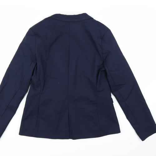 F&F Women Blue Size 16 Tailored One Button Blazer Jacket