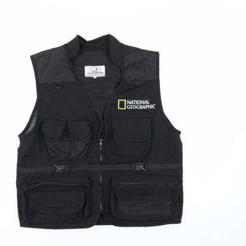 Lianbai National Geographic Men's Black Lightweight Utility Vest L