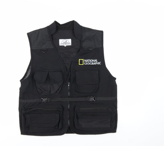 Lianbai National Geographic Men's Black Lightweight Utility Vest L