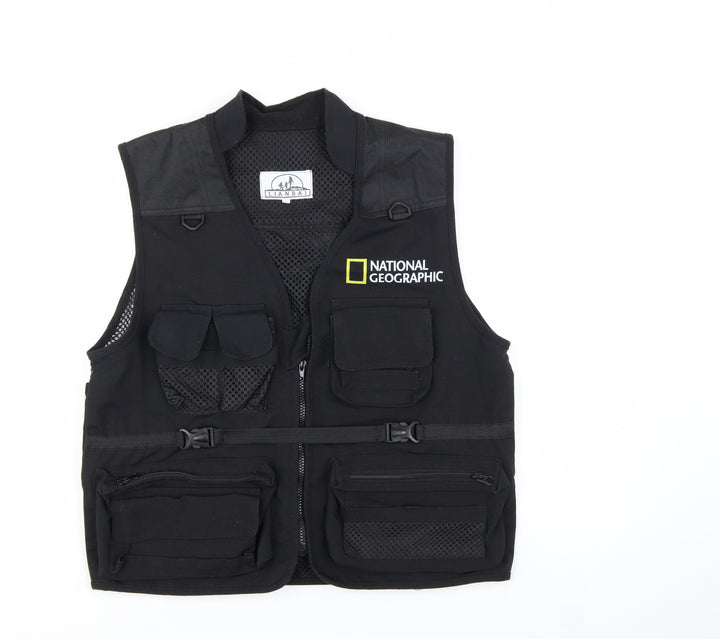 Lianbai National Geographic Men's Black Lightweight Utility Vest L
