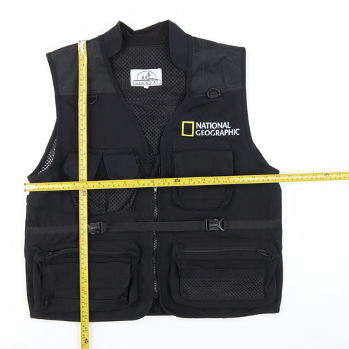 Lianbai National Geographic Men's Black Lightweight Utility Vest L