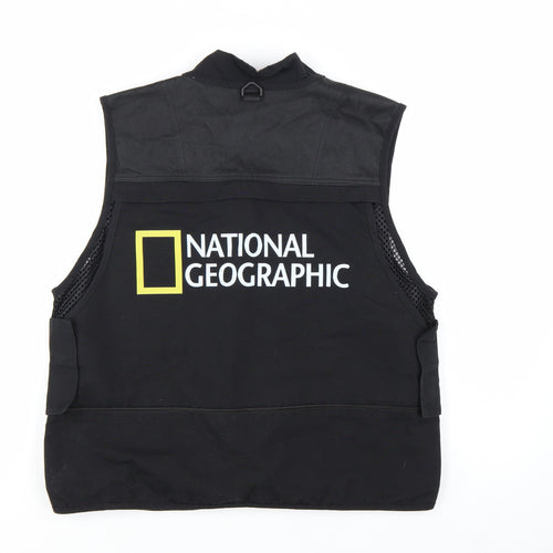 Lianbai National Geographic Men's Black Lightweight Utility Vest L