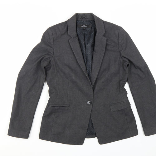 Next Women Grey Regular Fit Tailored Blazer UK 10