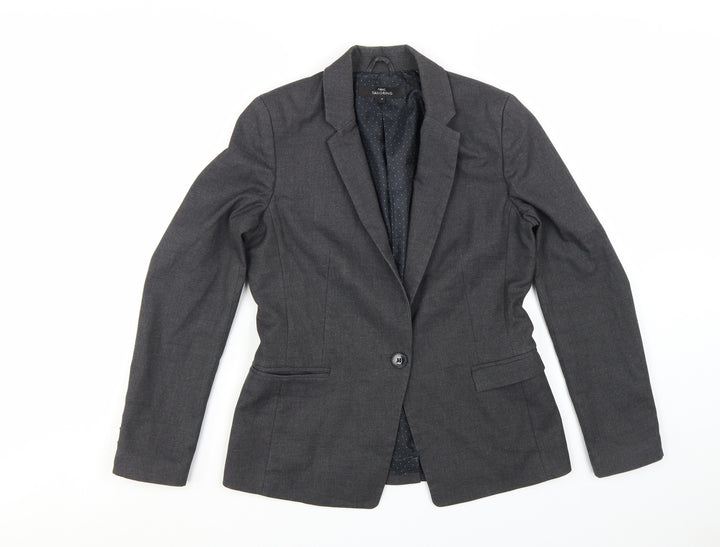 Next Women Grey Regular Fit Tailored Blazer UK 10