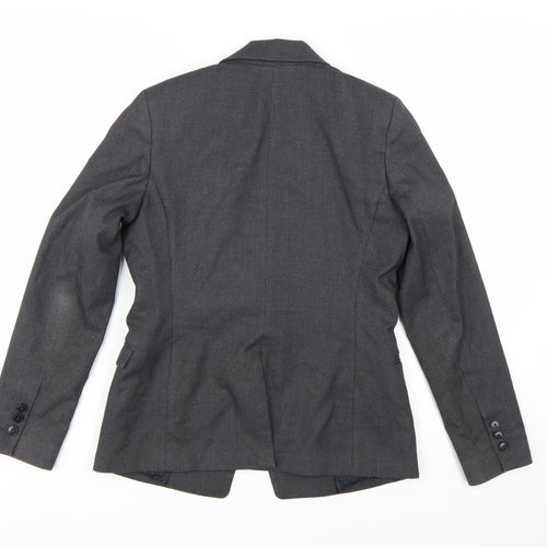 Next Women Grey Regular Fit Tailored Blazer UK 10