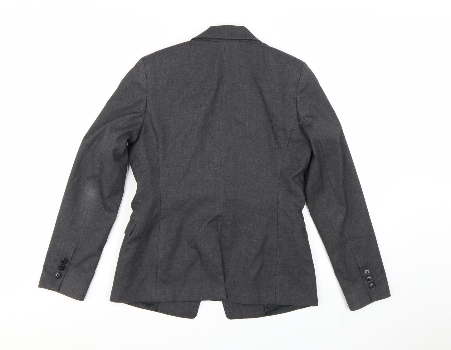 Next Women Grey Regular Fit Tailored Blazer UK 10