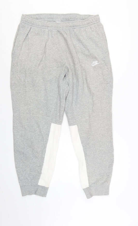 Nike Men's Grey XL Jogger Sweatpants Regular Fit Sportswear