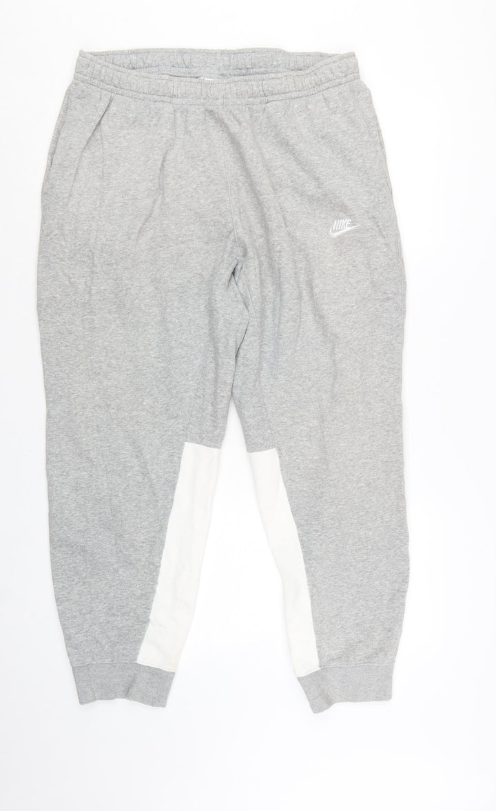 Nike Men's Grey XL Jogger Sweatpants Regular Fit Sportswear