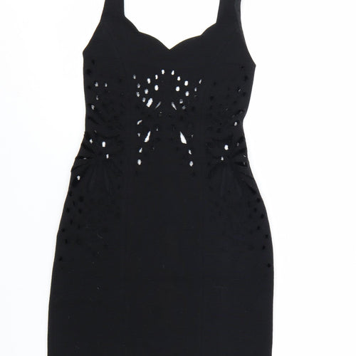 Jasmine Di Milo Women’s Black Size 8 Bodycon Stretch Cocktail Dress