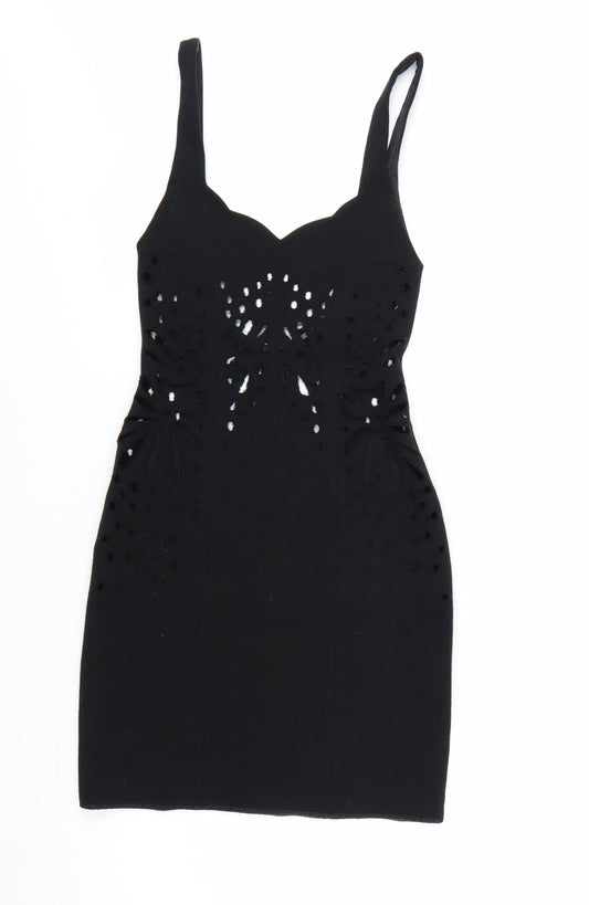 Jasmine Di Milo Women’s Black Size 8 Bodycon Stretch Cocktail Dress