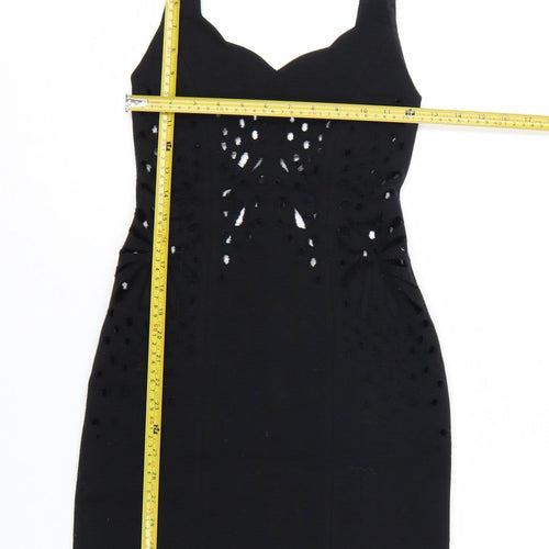 Jasmine Di Milo Women’s Black Size 8 Bodycon Stretch Cocktail Dress