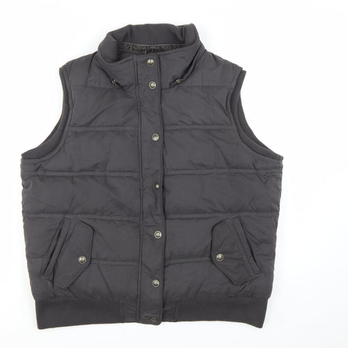 Fat Face Women's Grey Puffer Waistcoat Size 18 Winter Casual
