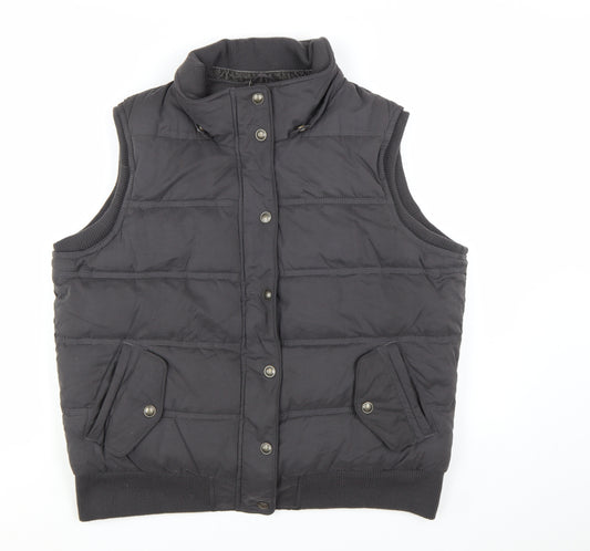 Fat Face Women's Grey Puffer Waistcoat Size 18 Winter Casual
