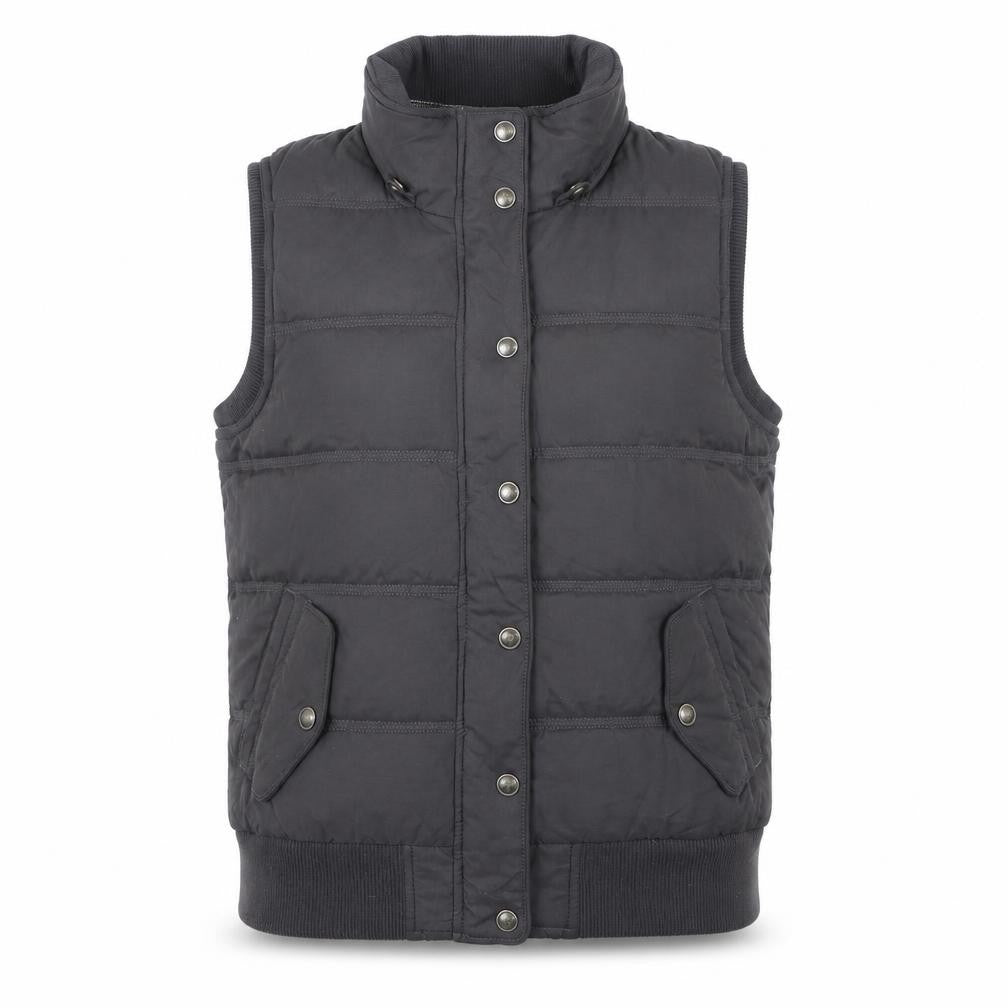 Fat Face Women's Grey Puffer Waistcoat Size 18 Winter Casual