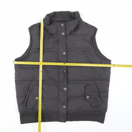 Fat Face Women's Grey Puffer Waistcoat Size 18 Winter Casual