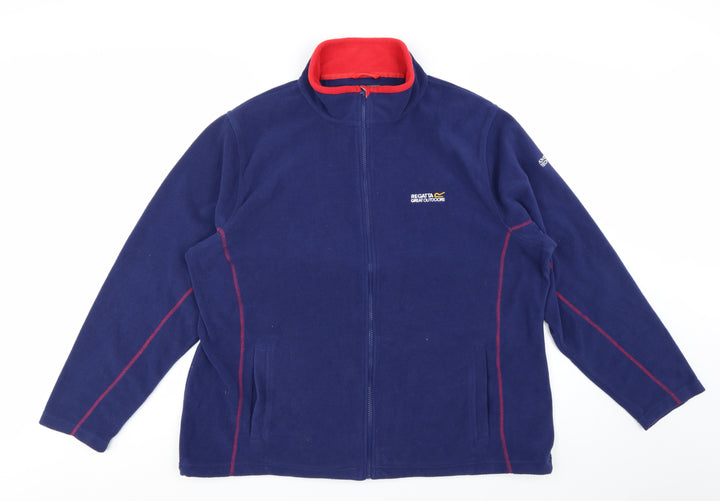 Regatta Women Blue Fleece Full Zip Jacket Size 22 Outdoor