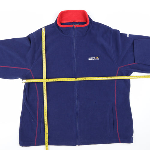 Regatta Women Blue Fleece Full Zip Jacket Size 22 Outdoor