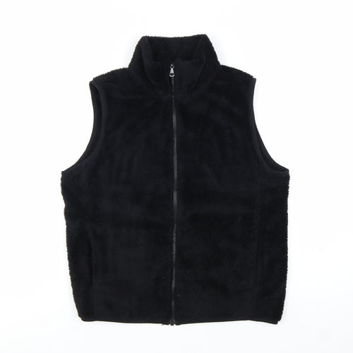 Uniqlo Women’s Black Fleece Waistcoat Bodywarmer Size S