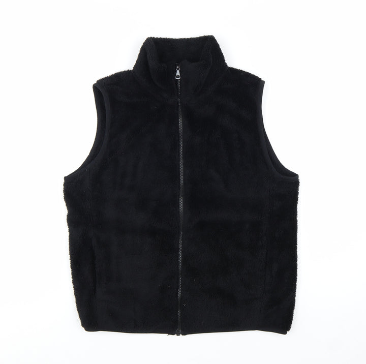 Uniqlo Women’s Black Fleece Waistcoat Bodywarmer Size S