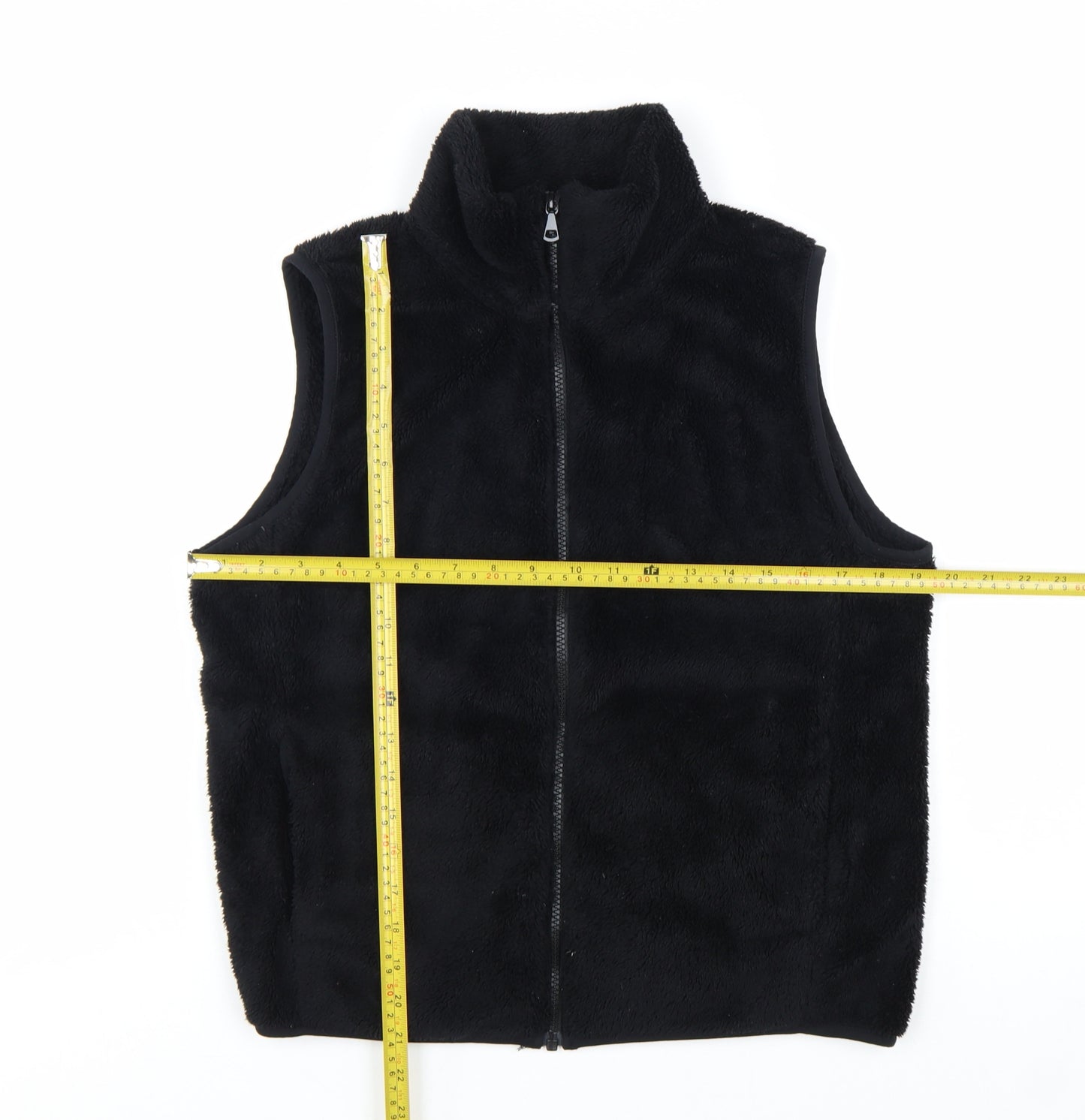 Uniqlo Women’s Black Fleece Waistcoat Bodywarmer Size S