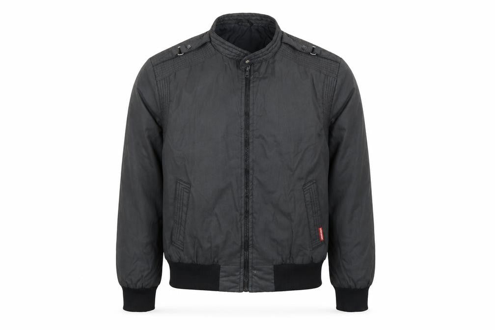 Carrera Men's Black M Bomber Jacket Polyester Cotton Stand Collar