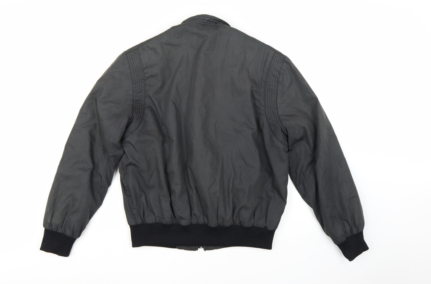 Carrera Men's Black M Bomber Jacket Polyester Cotton Stand Collar