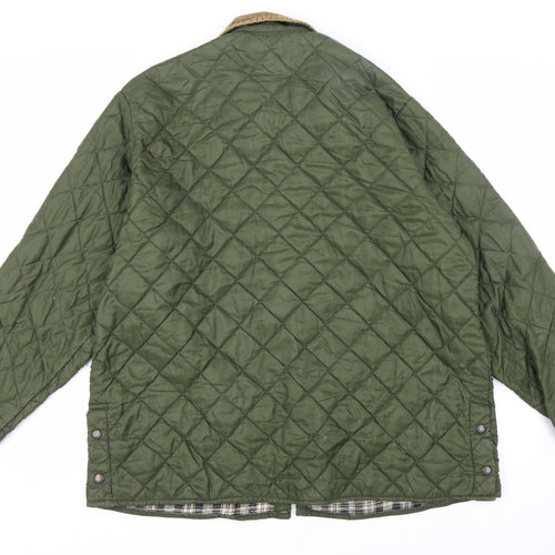 Dickies Men's Green Quilted Jacket XL Workwear Outdoor Coat