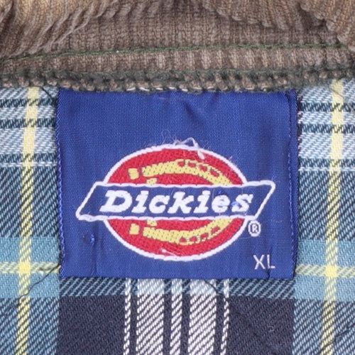 Dickies Men's Green Quilted Jacket XL Workwear Outdoor Coat