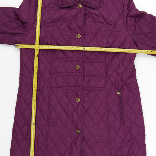 Centigrade Women's Purple Quilted Mid-Length Coat Size L