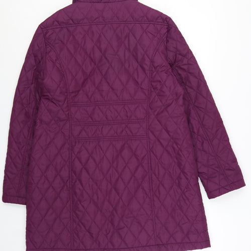 Centigrade Women's Purple Quilted Mid-Length Coat Size L