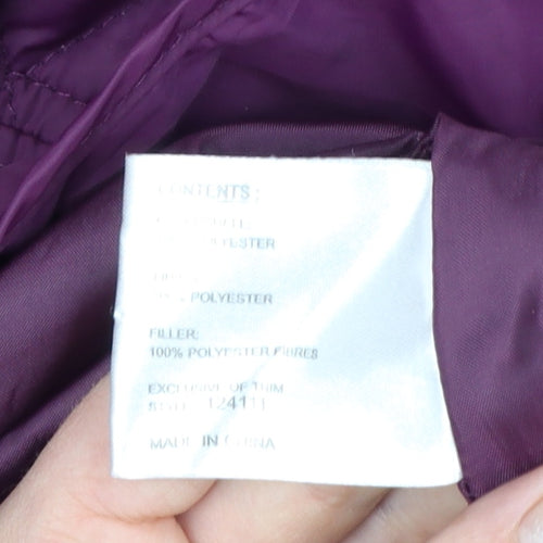Centigrade Women's Purple Quilted Mid-Length Coat Size L