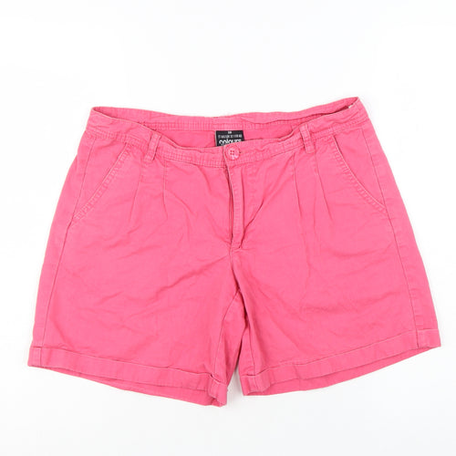 Colours of the World Women’s Pink Chino Shorts UK 12 Cotton