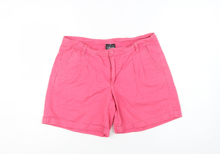 Colours of the World Women’s Pink Chino Shorts UK 12 Cotton