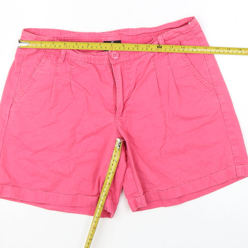 Colours of the World Women’s Pink Chino Shorts UK 12 Cotton